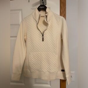 L.L. Bean Cream Quilted Sweatshirt